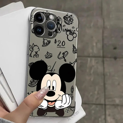Clear Cover Case for iPhone 11 12 Pro Max 14 15 16 Plus Disney Minnie Mickey Cool