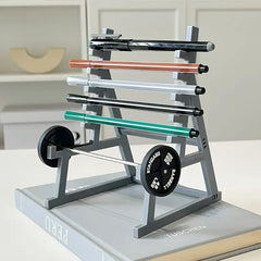 Miniso Barbell Pen Holder Fitness Themed Fitness Pen Holder Perfect Gift for Fitness Enthusiasts Weightlifters