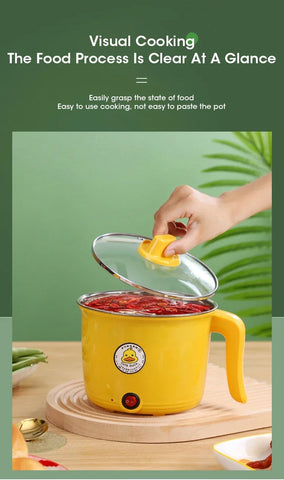 1.8l Multifunctional Cooker Hot Pot Multifunctional Student Dormitory Electric Electric Cooking Noodles Home Pot Stainless Steel