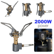 3000W Portable Camping Stove Foldable Mini Cooker Outdoor Pocket Stand Burner Lightweight Aluminum Gas Stove For Picnic Cooking