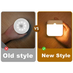 Motion Sensor Led Light Usb Charging Square Lamp for Bedroom Kitchen Stair