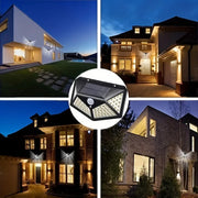 2PCS, Solar Light, 100 LED Motion Sensor Solar Light, 3 Lighting Modes, Suitable for Walls, Courtyards, Gardens, and Passages