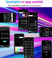 Smart TV LED Backlight with Camera for 55-75 inch Screens RGBIC LED Strip Lights Music Sync APP Control LED Ambient Lighting