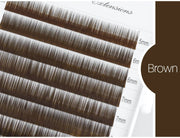 SONG LASHES  High Quality Straight Curvate Eyebrow Extensions False Eyebrow 12 lines Brown Color Eyebrow Extension