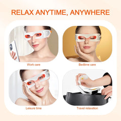 Eye Massager Hot Compress Eye Fatigue Relief Massager Vibration Massage Eye Relaxation Massager