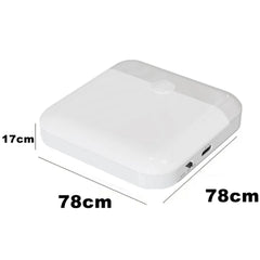 Motion Sensor Led Light Usb Charging Square Lamp for Bedroom Kitchen Stair