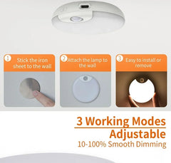 LED Night  Lights Intelligent Human Induction Cabinet Light USB Charging Emergency Automatic Lighting Bedside Home Wardrobe Lamp