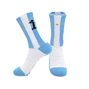 Professional soccer socks Training socks Star number football socks sports socks Men's socks Football socks Middle tube socks