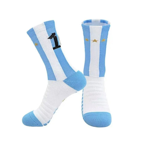 Professional soccer socks Training socks Star number football socks sports socks Men's socks Football socks Middle tube socks