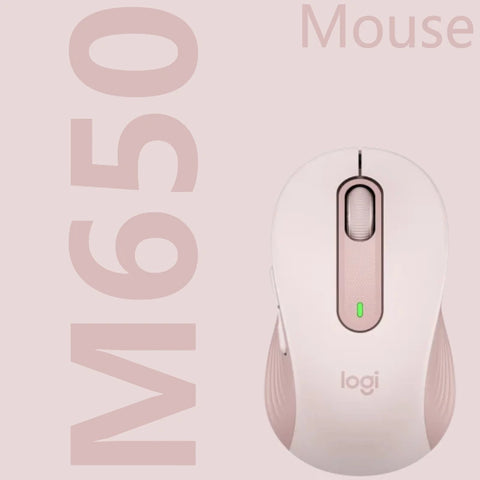 Logitech M650 Wireless Mouse，Smart ScrolWheel Multi-Platform Compatibility Silent Design Made From Eco-Friendly Materials.