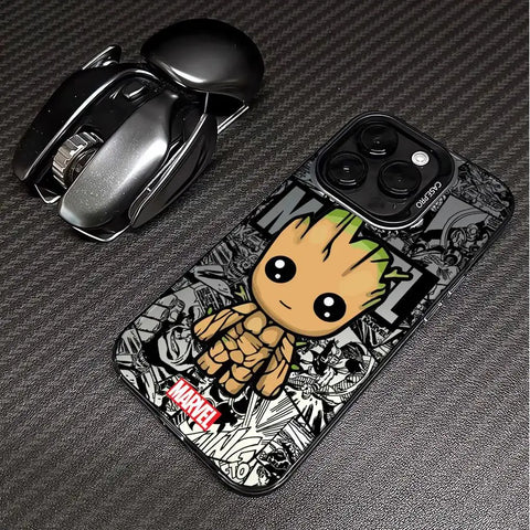 Marvel Sipiderman Groot- Phone Case for iPhone 15 16 Pro Max 11 13 Pro 14 Plus 12 11Pro 15Pro Max Shockproof Soft Cover