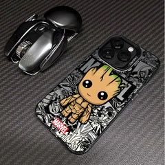 Marvel Sipiderman Groot- Phone Case for iPhone 15 16 Pro Max 11 13 Pro 14 Plus 12 11Pro 15Pro Max Shockproof Soft Cover
