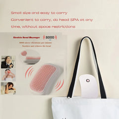 Electric Head Massager Scalp Vibration Brush Hair Massager Comb Anxiety Physiotherapy Apparatus Scalp Massager masajeador