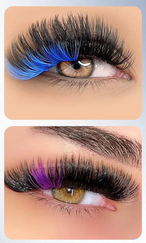 winky beauty Colorful 120pcs Cluster Lashes 40D Segmented Beam Natural D Curl Individual Mink Eyelashes Makeup Supplies at home