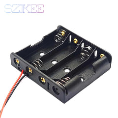 AA Battery Case AA Battery Box 1/2/3/4 Slot AA Battery Holder 14500 AA Storage Box DIY With Leads Series Connection