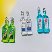 10Pcs Drink Alcohol Wine Bottle Charms for Pendant Jewelry