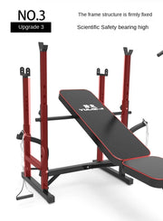 Men's Fitness Equipment, Multifunctional Weightlifting Bed Supplies, Foldable Bench Press, Household Weightlifting Machine