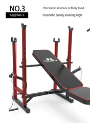 Men's Fitness Equipment, Multifunctional Weightlifting Bed Supplies, Foldable Bench Press, Household Weightlifting Machine