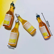10Pcs Drink Alcohol Wine Bottle Charms for Pendant Jewelry