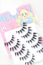 New Doll Lashes Extension Natural Cat Eye False Eyelashes Cosplay Makeup Cross Strip Eye Lashes Handmade Manga Anime Lash