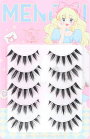 New Doll Lashes Extension Natural Cat Eye False Eyelashes Cosplay Makeup Cross Strip Eye Lashes Handmade Manga Anime Lash