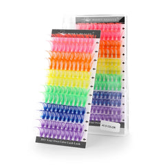 winky beauty Colorful 120pcs Cluster Lashes 40D Segmented Beam Natural D Curl Individual Mink Eyelashes Makeup Supplies at home