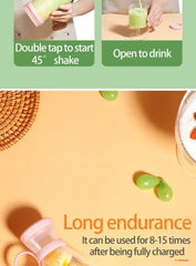 Electric Juicer Cup 6 Blades Blender Milkshake Machine USB Portable Fruit Milk Mixing Tool Mini Fresh Juice Blender