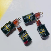 10Pcs Drink Alcohol Wine Bottle Charms for Pendant Jewelry