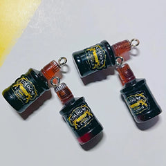 10Pcs Drink Alcohol Wine Bottle Charms for Pendant Jewelry