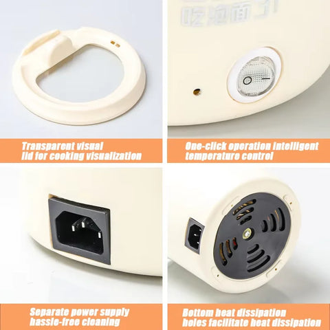 Home Student Dormitory Small Electric Cooker Electric Cooker Multifunctional Electric Cooker Small Mini Instant Noodles Pot