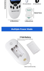 Digital TENS Machine EMS Massager Electric Pulse Muscle Stimulator for Back Neck Electrode Massage Pads Convenient Use at Home