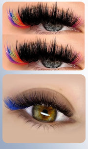 winky beauty Colorful 120pcs Cluster Lashes 40D Segmented Beam Natural D Curl Individual Mink Eyelashes Makeup Supplies at home