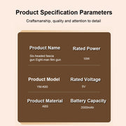 Fascia Gun Muscle Massager Gun High Frequency Back Waist Massage Machine Six-head Body Shoulder Professional Fascia Massage Gun