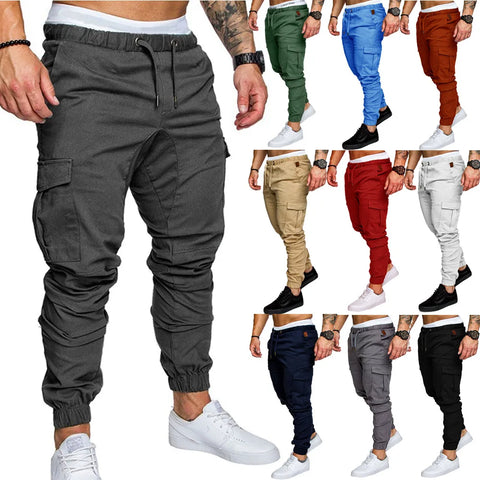 Summer Military Tactical Cargo Pants Casual Trousers Men Wear-resisting Multi-Pockets Quick Dry Outdoor Hiking Work Trousers Men