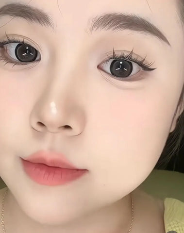 Fashion South Korean Girl Group False Eyelashes Natural Curling Comic Novice Single Cluster Section Lashes makeup beauty tool