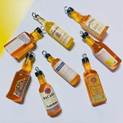 10Pcs Drink Alcohol Wine Bottle Charms for Pendant Jewelry