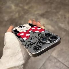 Clear Cover Case for iPhone 11 12 Pro Max 14 15 16 Plus Disney Minnie Mickey Cool