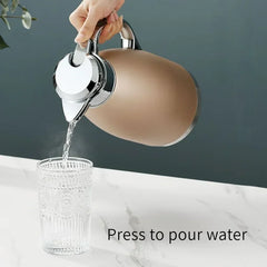 SUS304 stainless steel Roman kettle Vacuum insulated kettle Coffee kettle Household kettle Large capacity teapot camping kettle