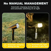 2LEDs RGB Solar Light Outdoors Landscape Spotlights Color Changing 2 In 1 Wireless Waterproof Solar Wall Lamp Patio Garden