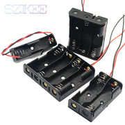 AA Battery Case AA Battery Box 1/2/3/4 Slot AA Battery Holder 14500 AA Storage Box DIY With Leads Series Connection