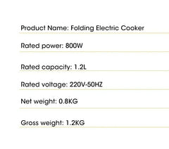 Foldable Electric Cooker Mini Multifunction Hot Pot Food Steamer Cooking Machine for Dormitory NoodleCooker   multi cooker