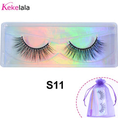Wholesale 3D Mink Lashes Natural Wispy False Eyelashes Makeup Beauty Lashes in Bulk Volume Cilia Set
