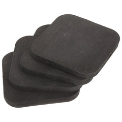 4 Pcs Shock Absorbing Pad Treadmill Mat Exercise Equipment Mat Rubber Gym Flooring Pads Under Treadmill Workout Pads Yoga Mats