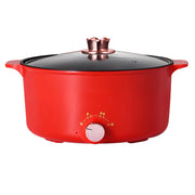 Electric Pot 2.3L 400‑800W 3 Gear Knob Control Non Stick Electric Hot Pot Electric Cooker