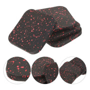 4 Pcs Shock Absorbing Pad Treadmill Mat Exercise Equipment Mat Rubber Gym Flooring Pads Under Treadmill Workout Pads Yoga Mats