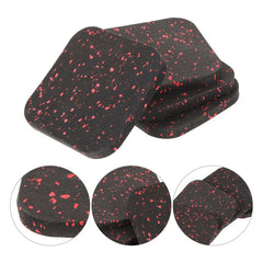 4 Pcs Shock Absorbing Pad Treadmill Mat Exercise Equipment Mat Rubber Gym Flooring Pads Under Treadmill Workout Pads Yoga Mats