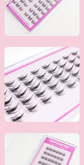 Self Adhesive Bottom Lashes No Glue Needed Reusable Under Eyelash Korean / Makeup DIY Individual Manga Lash Clusters