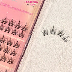 Fashion South Korean Girl Group False Eyelashes Natural Curling Comic Novice Single Cluster Section Lashes makeup beauty tool