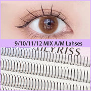 A/M Type A False Eyelashes 8-12mm Mix Fake Lashes Natural Fairy Lash Korean Makeup Individual Cluster Eye Lashes