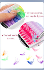 winky beauty Colorful 120pcs Cluster Lashes 40D Segmented Beam Natural D Curl Individual Mink Eyelashes Makeup Supplies at home